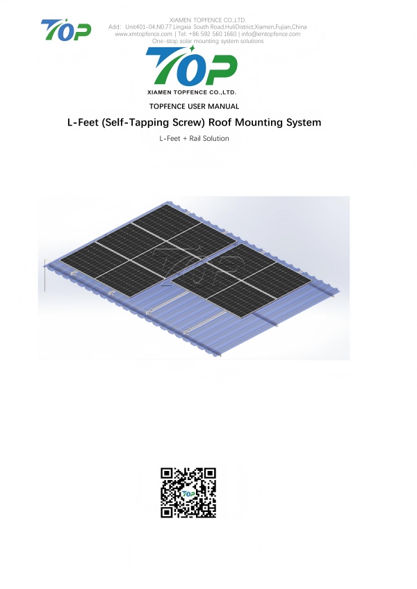 Panduan Pengguna Sistem Topfencesolar L-Feet
