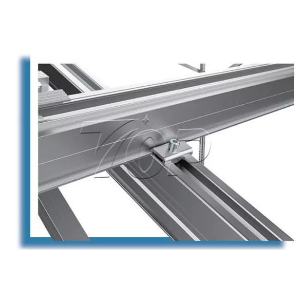 Sistem Rak Pemasangan Tanah Aluminium Panel Surya
